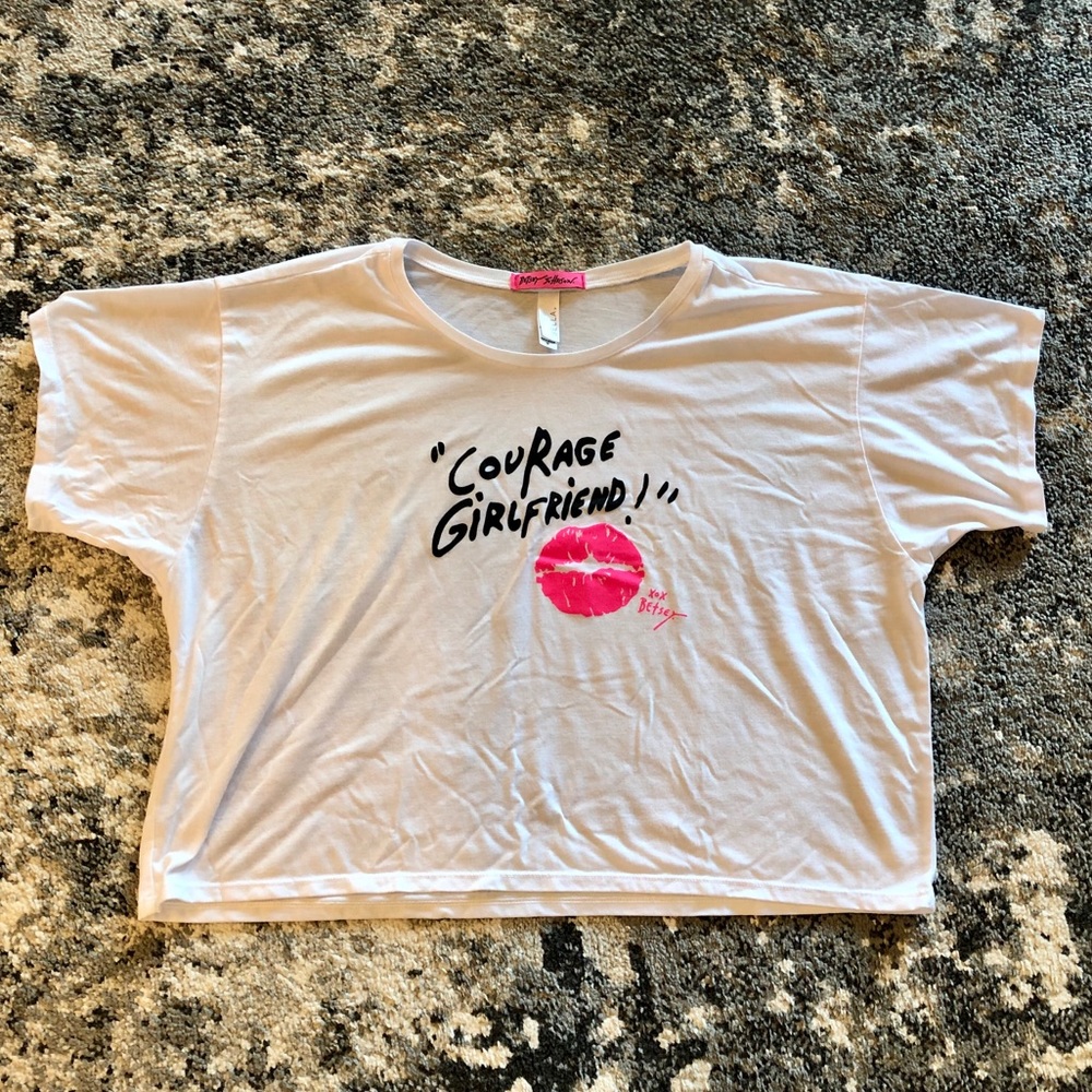 Betsey Johnson “Courage Girlfriend!” tee shirt
